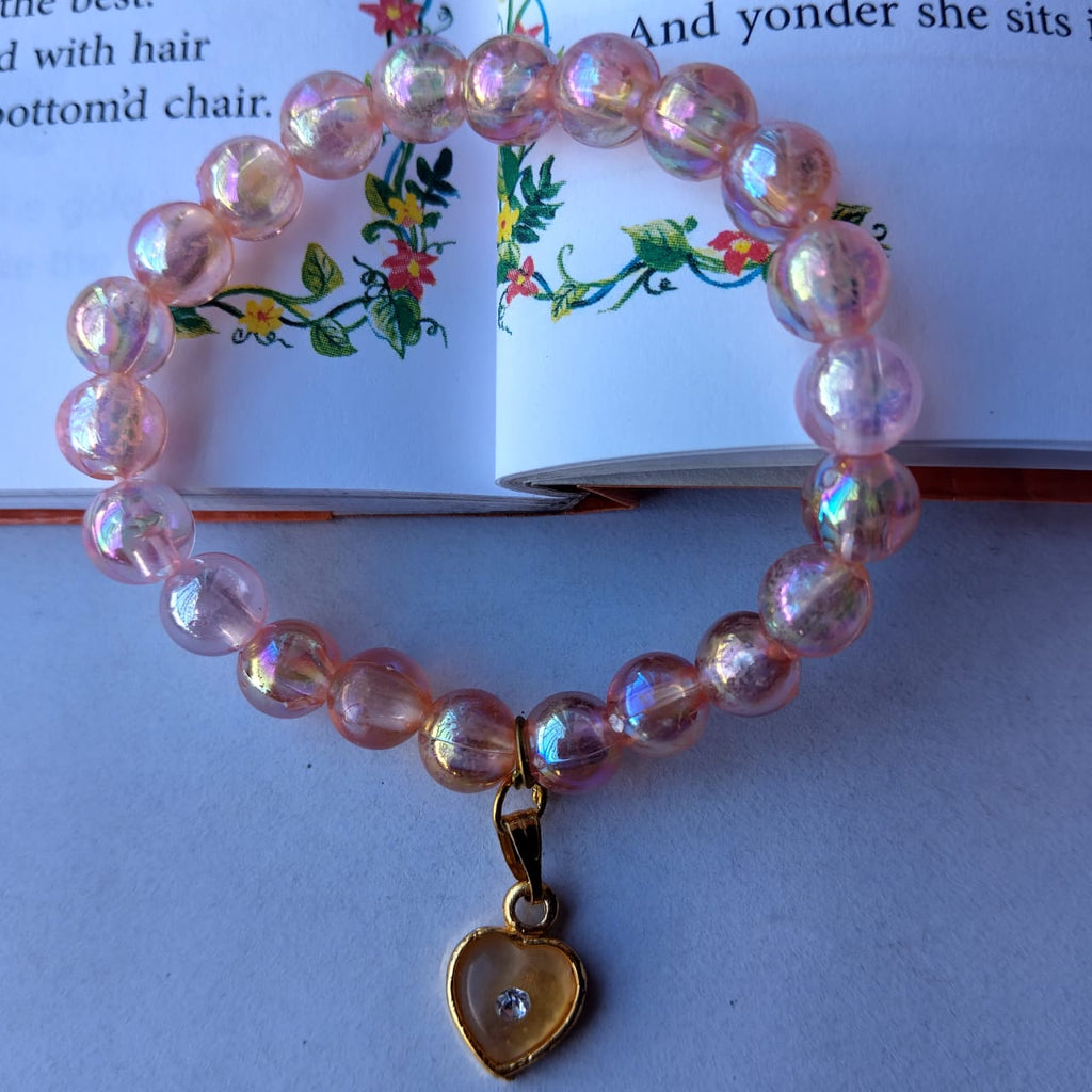 Peachy Heart Glow Bracelet