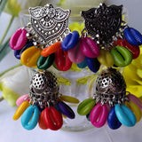 Rang Mahal Cowrie Jhumka